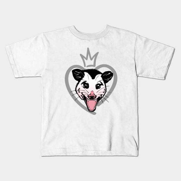 Possum and heart Kids T-Shirt by My Happy-Design